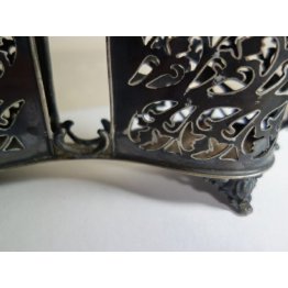 Vintage Silver Plated Salt and Pepper Holder 