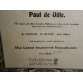 Universal Method for the Saxophone Paul de Ville, 1908