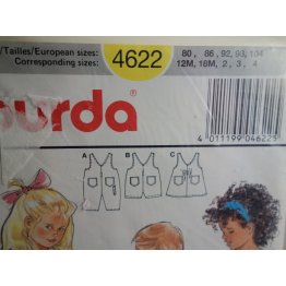 BURDA Sewing Pattern 4622 