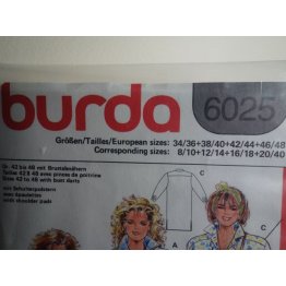 Burda Sewing Pattern 6025 