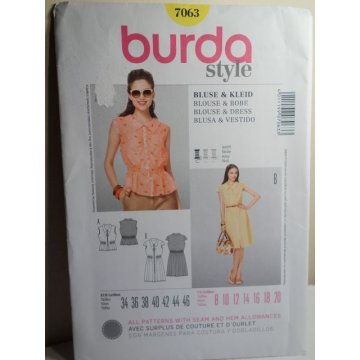 BURDA Sewing Pattern 7063 