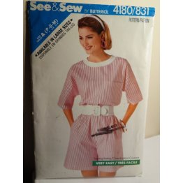 Butterick See and Sew Sewing Pattern 4180 