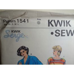 KWIK SEW Sewing Pattern 1541 
