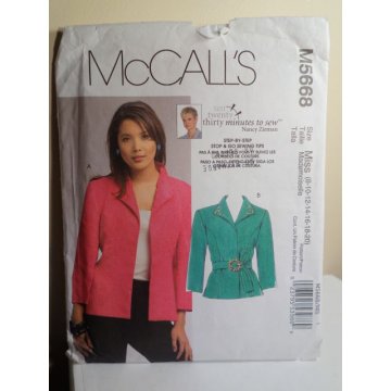 McCalls Nancy Zieman Sewing Pattern 5668 