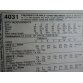 McCalls Sewing Pattern 4031 