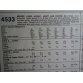 McCalls Sewing Pattern 4533 