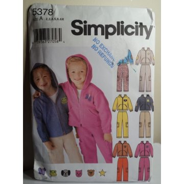 Simplicity Sewing Pattern 5378 