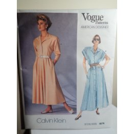 Vogue Calvin Klein Sewing Pattern 1874 
